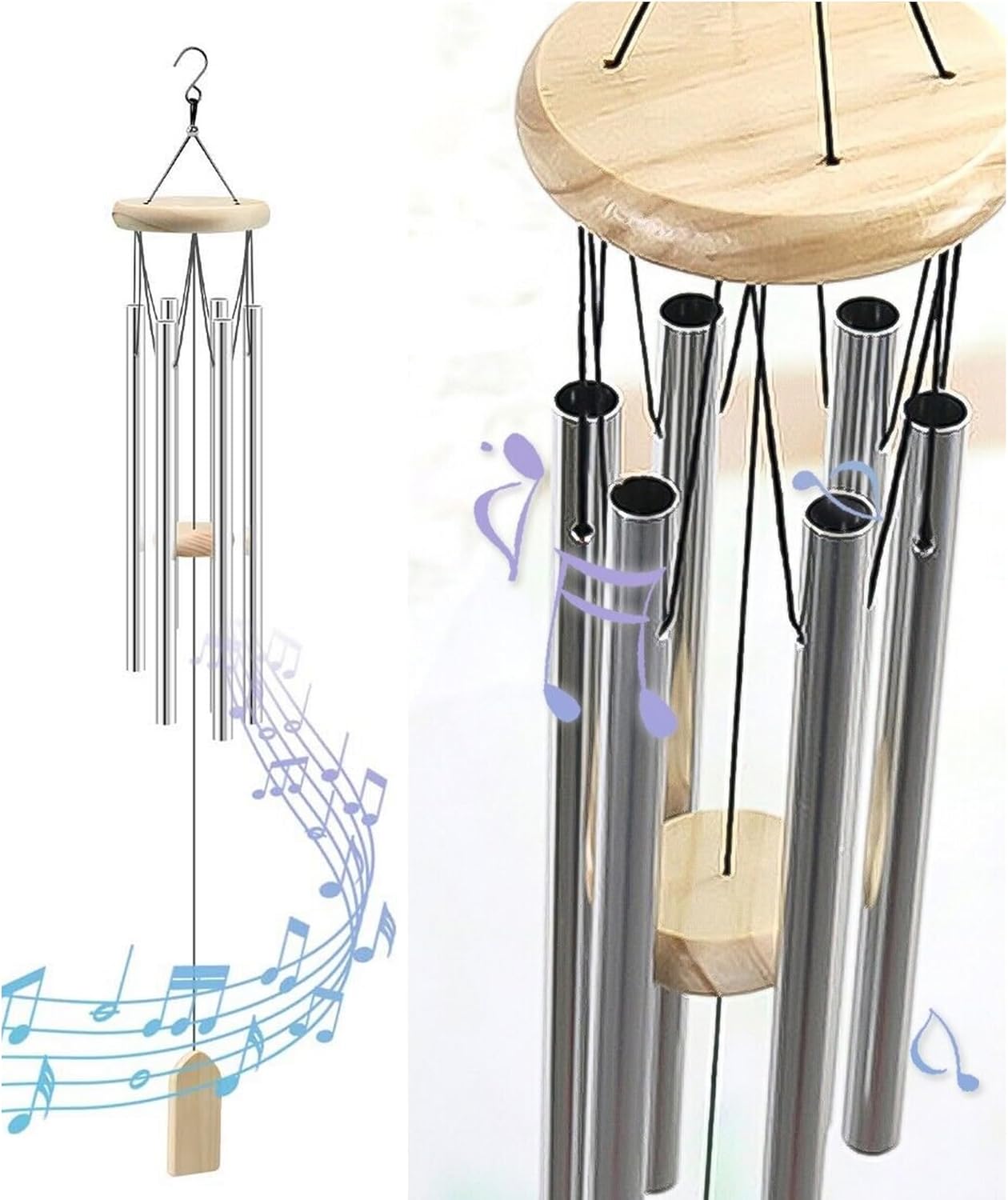 Wind Chimes Outdoor Large Decor, Deep Tone Soothing