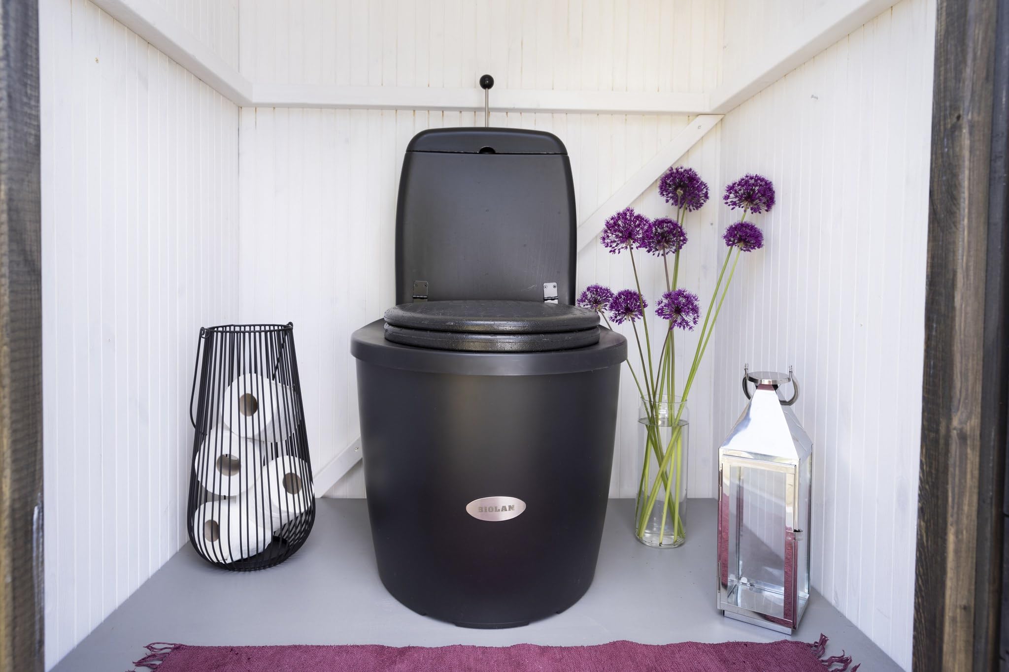 Biolan Simplett Plus-Bio - WC a secco inodore, igienico, non necessita di acqua o elettricità, con serbatoio di dispersione