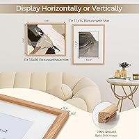 Vista 633 de Fun Memories Portarretratos de metal de 16 x 20 pulgadas con paspartú de 11 x 14 pulgadas, acabado de aluminio cepillado, parte delantera de vidrio