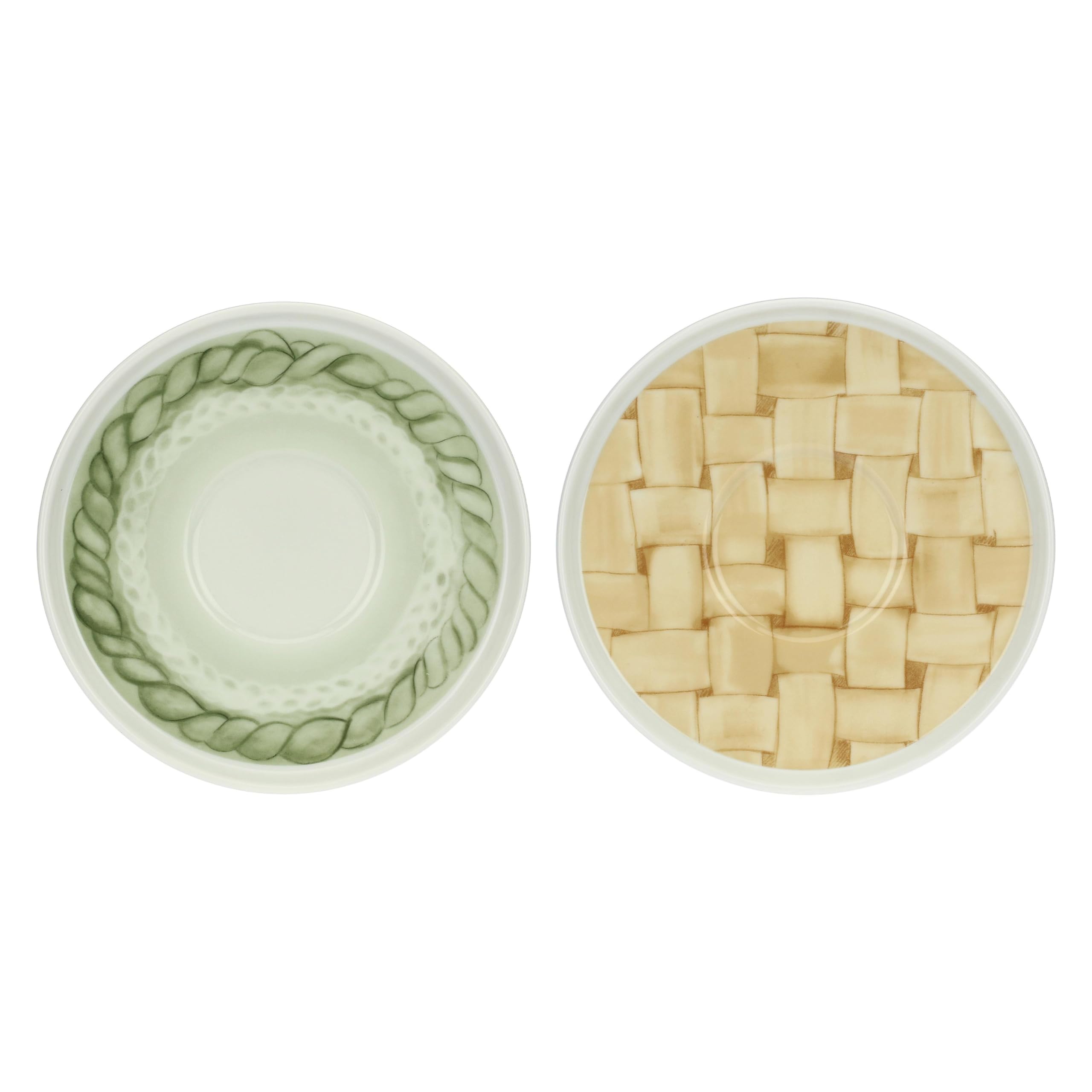 THUN, Set 2 Tazze Colazione con Piattino in Porcellana, Linea AbbracciAMI, Set da Collezione, Idea Regalo per Natale, Tazza 450 ml, Ø 10.6 cm, 8.7 cm h, piattino Ø 17.6 cm
