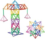 160pcs Jouets de construction magnétique, 2.3" Ensemble de bâtons et de boules non magnétiques, 3D STEM Jeu pour les enfants et les adultes avec sac de rangement