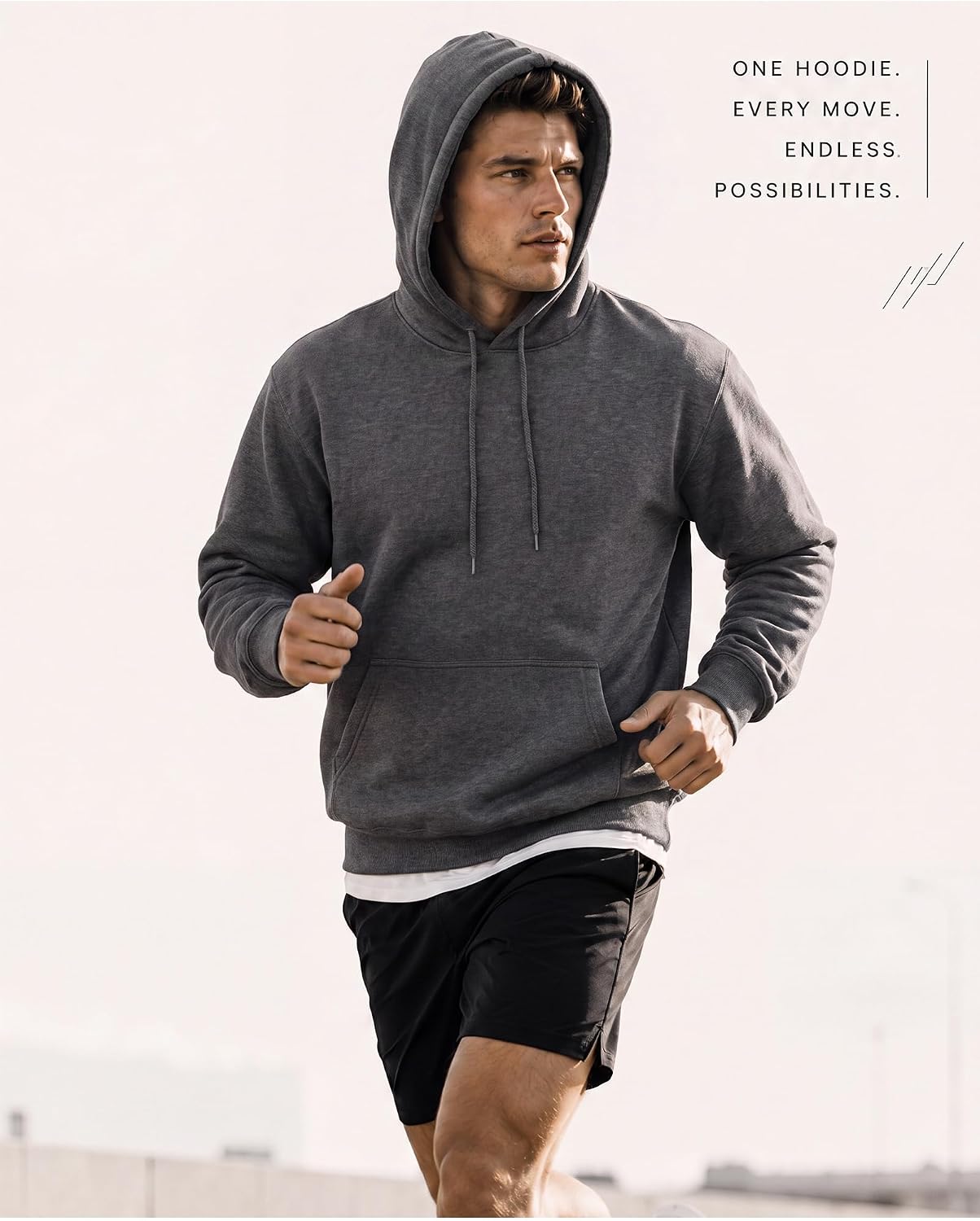 Taiyin 3 Pack Men's Fleece Hoodie Pullover Sweatshirt