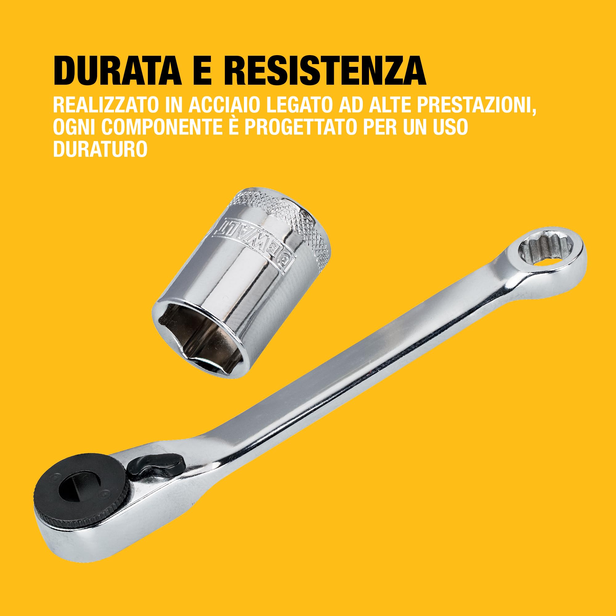 DEWALT Set di chiavi a bussola e cacciaviti extra piccoli da 25 mm (24 pezzi), DT71516-QZ