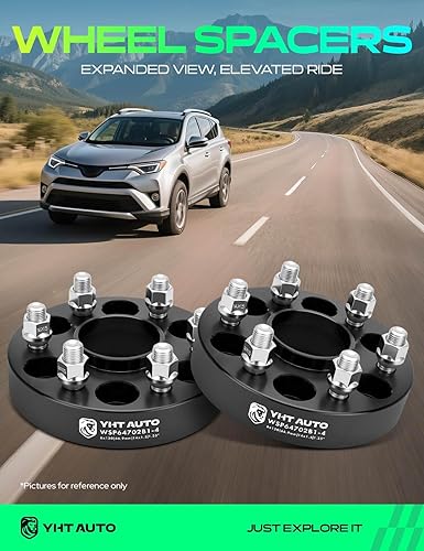 Miniatura 2 de YHTAUTO Espaciadores de rueda centrados de 0.236x4.724 in de 1.25 pulgadas Se adapta a Chevrolet, GMC, Buick, Cadillac, Saab Modelos Traverse,