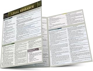 Legal Research: a QuickStudy Laminated Reference Guide