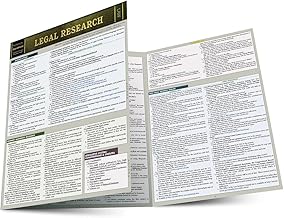Legal Research QuickStudy Laminated Guide