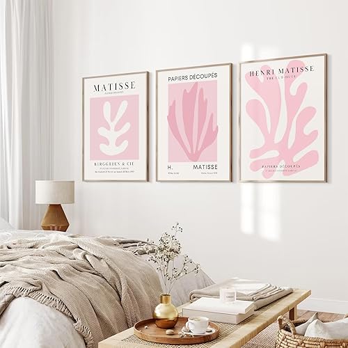 Miniatura 3 de Arte de pared de Matisse rosa con impresiones artísticas estéticas para decoración de pared, lienzo abstracto de Henri Matisse, arte de pared,