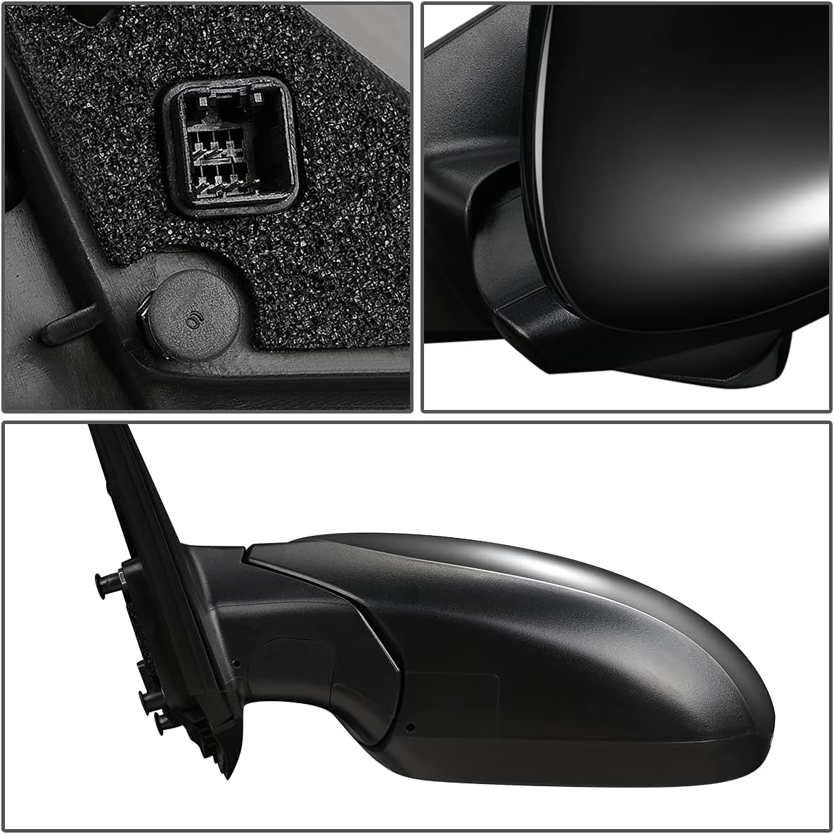 Auto Dynasty KI1320153 Factory Style Driver Left Side Mirror - Manual Folding | Power Adjust | Heated Glass | Turn Signal - Compatible with Optima 11-13, Paint to Match