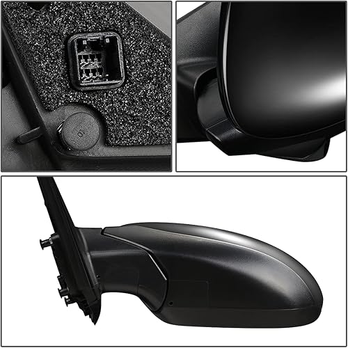 Miniatura 4 de DNA Motoring OEM-MR-KI1320153 - Espejo retrovisor de puerta lateral del conductor con ajuste eléctrico calefactable, con señal de giro compatible