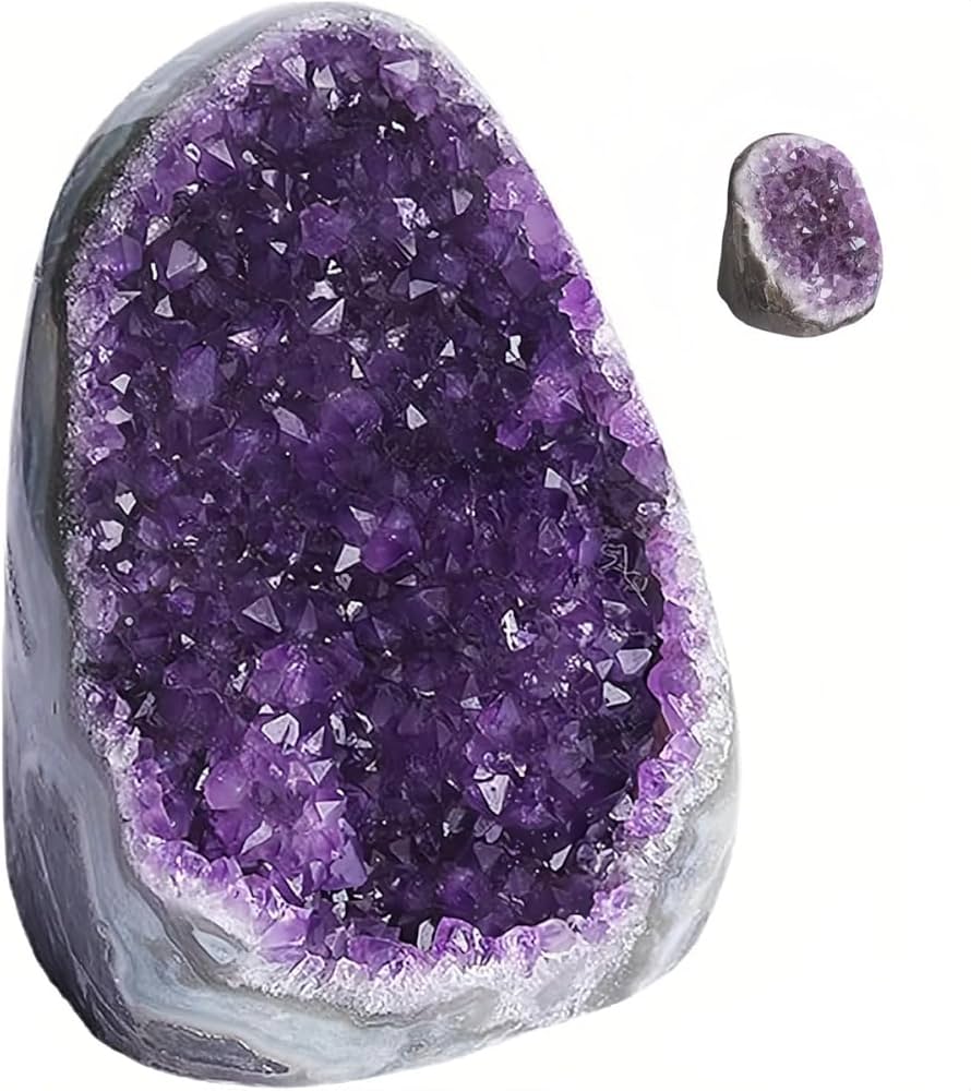 Amazon.co.jp: Ghbunuz 天然石 アメジスト 原石 ドーム 紫水晶洞