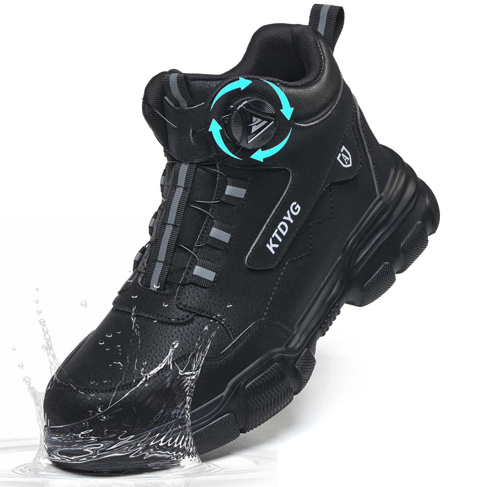 Botas de Seguridad para Hombre Mujer Impermeable Ligeras Botas de Trabajo con Punta de Acero Antideslizante Zapatos de Seguridad 37-46 EU
