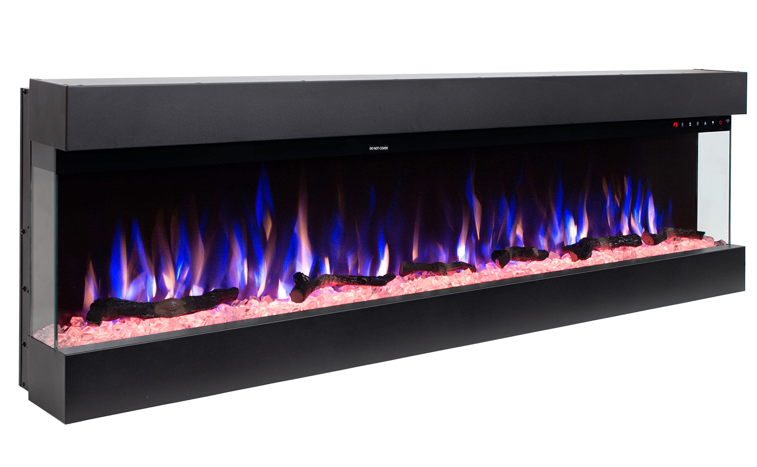 Amazon.com: 3D Electric Fireplace Inserts,60 Smart Wall Fireplace Electric  with Remote Control WiFi-Enabled,60 Color Adjustable Flame Brightness  750W/1500W,Sleep Mode : Home u0026 Kitchen