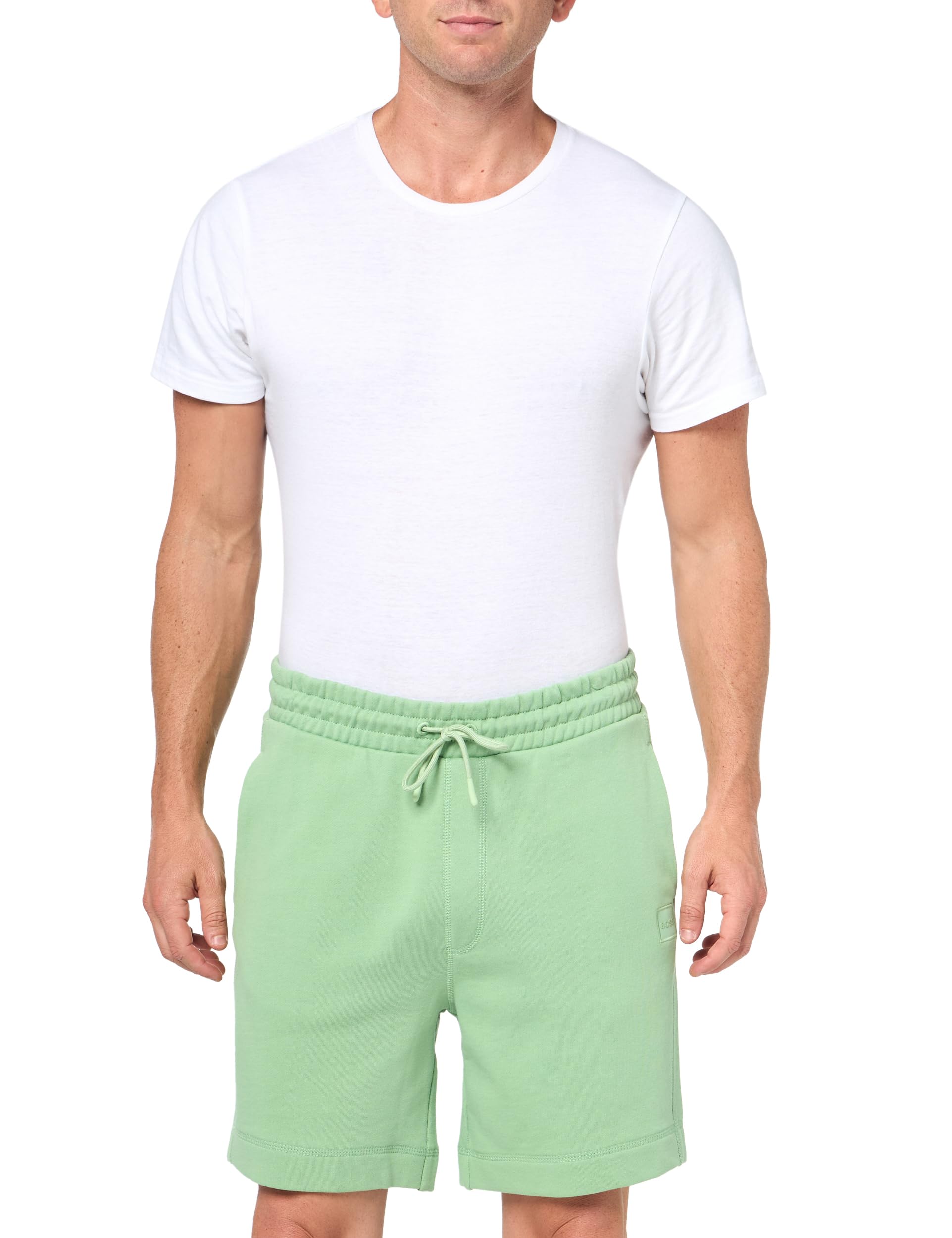 BOSS Men's Tonal Logo Soft French Terry Shorts