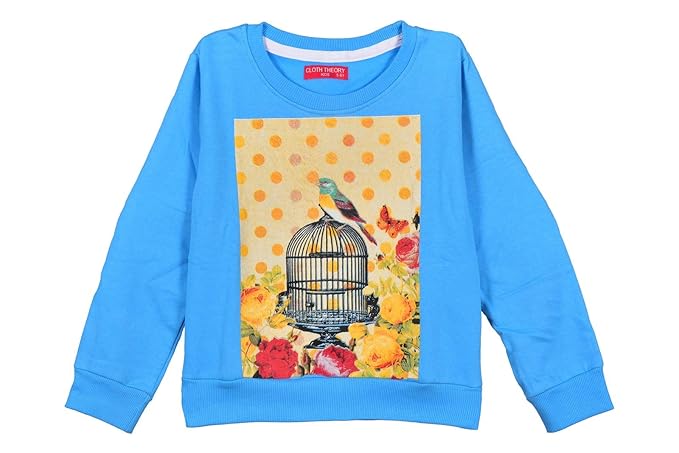 Cloth Theory Girls Crewneck Regular Fit Cotton Sweatshirt