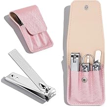 6 Pcs Nail Clipper Set Finger & Toe Nail Clippers Case Fingernail Clipper Manicure Set Portable Grooming Tool Accessories Stainless Steel Manicure Kit for Adults Travel Home Christmas
