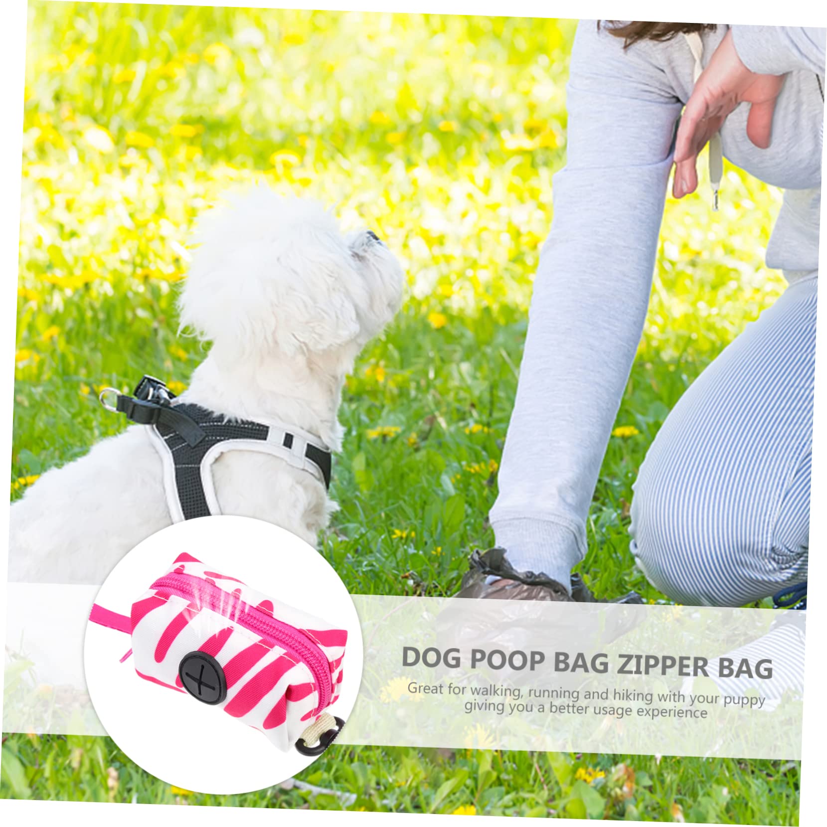 Beavorty 5pezzi Dispenser Portatile per Sacchetti per Escrementi Cane Sacchetti per Accessorio per e Escursioni