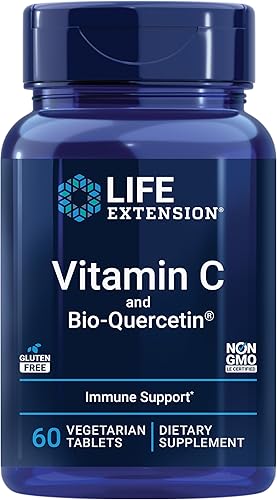 Miniatura 5 de Life Extension Cápsulas de magnesio 500 mg, vitamina C 1000 mg con fitosoma de bio-quercetina - corazón, hueso, salud inmunológica - 200 cápsulas