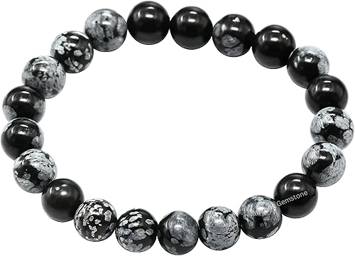 Miniatura 708 de Amazing Gemstone Pulsera de cristal para mujeres y hombres, pulsera de cristal curativo de protección, pulsera elástica con cuentas de piedras