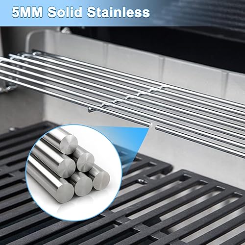 Miniatura 8 de Adviace Barras aromatizantes 7635 de 15.3 pulgadas, quemador 69785 de 18 pulgadas, rejillas de acero inoxidable 7637 de 17.5 pulgadas y rejilla de