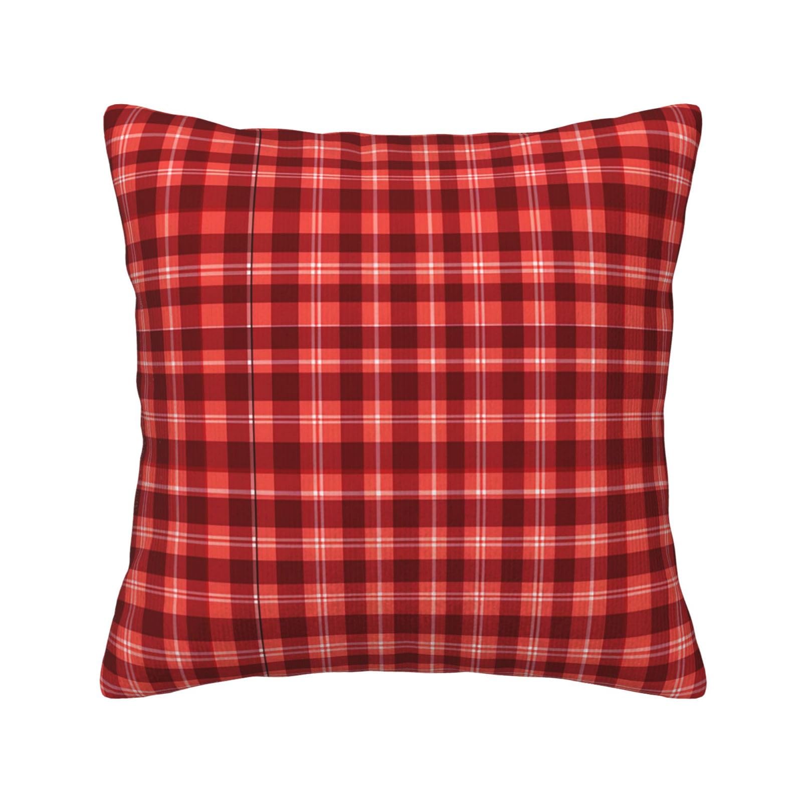 Housse coussin velours côtelé rouge pour une ambiance salon chaleureuse