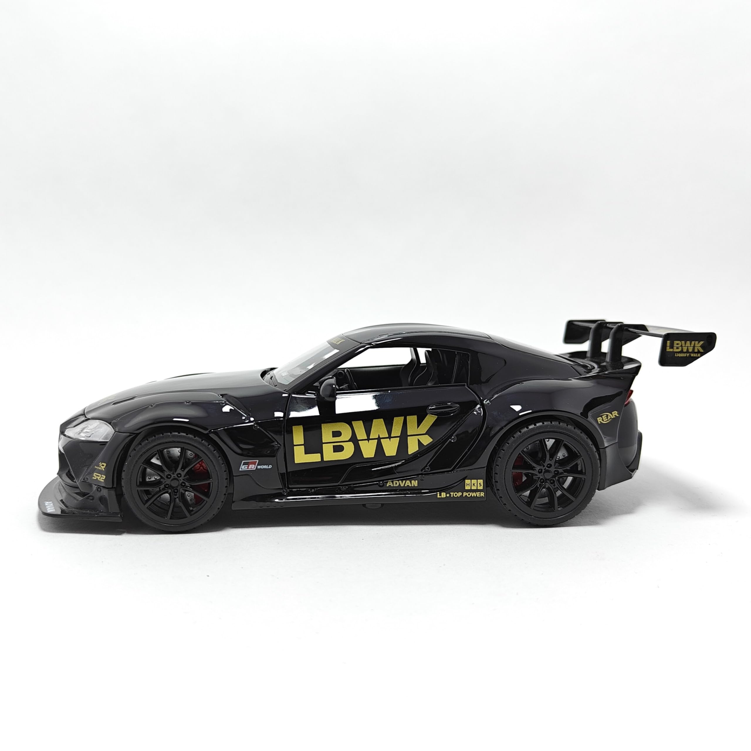 TOYSIKART 1:22 Scale Big Toyota Supra Gr Lbwk Model Diecast Metal Pullback Toy Car with Openable Doors & Light Music Boys Car for Kids Best Toys Gifts Toys for Kids (Black) (B0DDTMQC34) Amazon Price History, Amazon Price Tracker