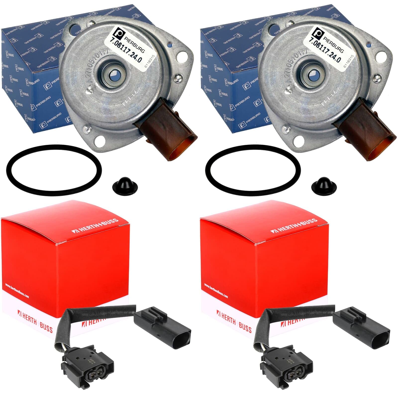 BandelOne enthält 2x Pierburg Zentralmagnet Nockenwelle + Öl-Stop-Kabel passend für M271