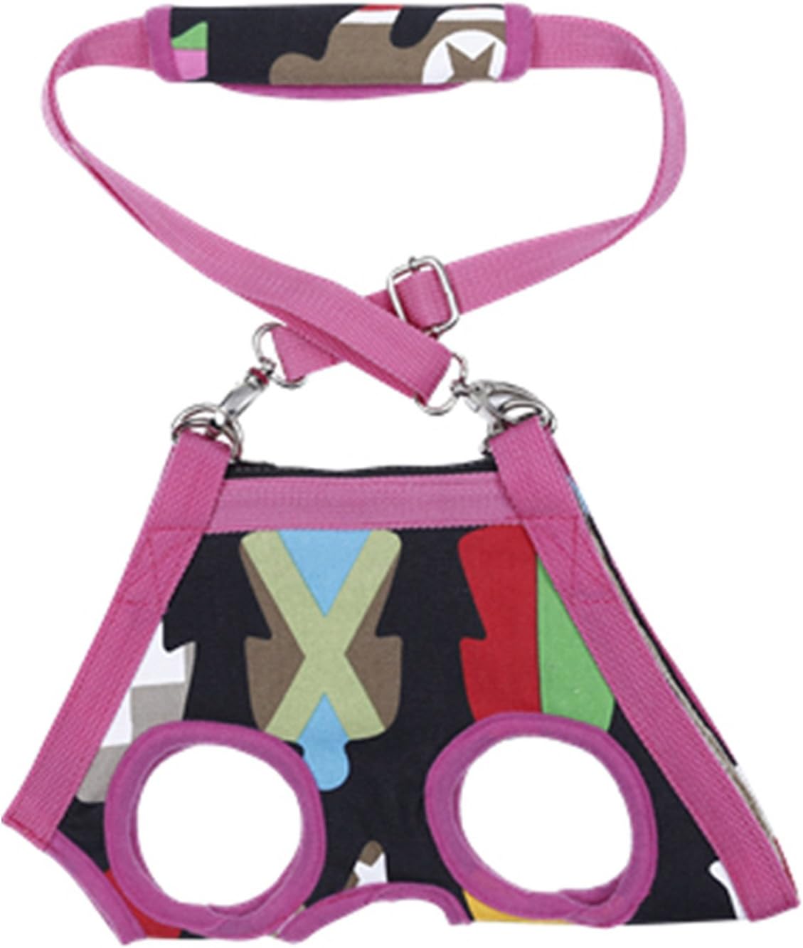 abcGoodefg® Pet Dog Cat Reversible Cotton Sling Carrier Bag Pouch Single Shoulder Bag for Travel (Pink)