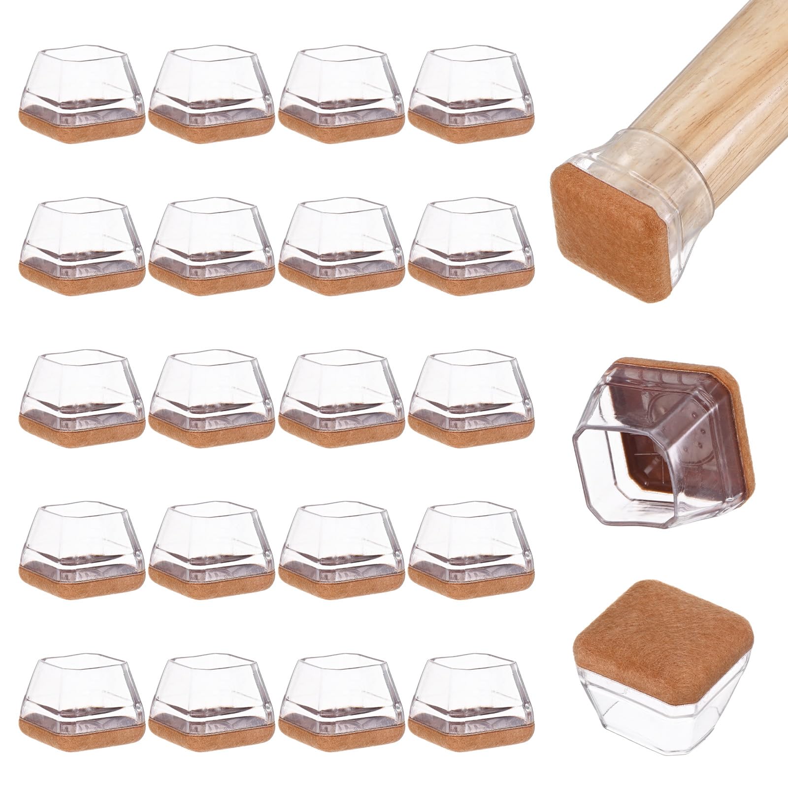 M METERXITY 24-Pack Chair Leg Floor Protectors
