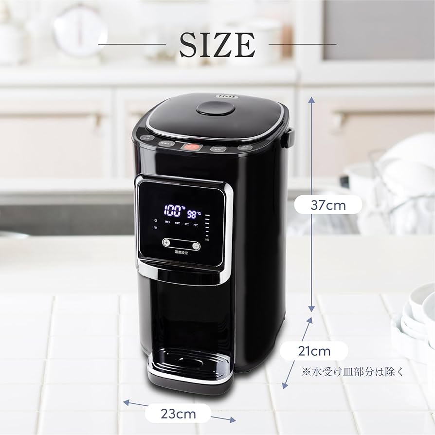 アナバス ANABAS 電気ポット 5L BP-5000K ブラック Amazon | ANABAS 電気ポット 5L 大容量 ポット 保温付き 温度