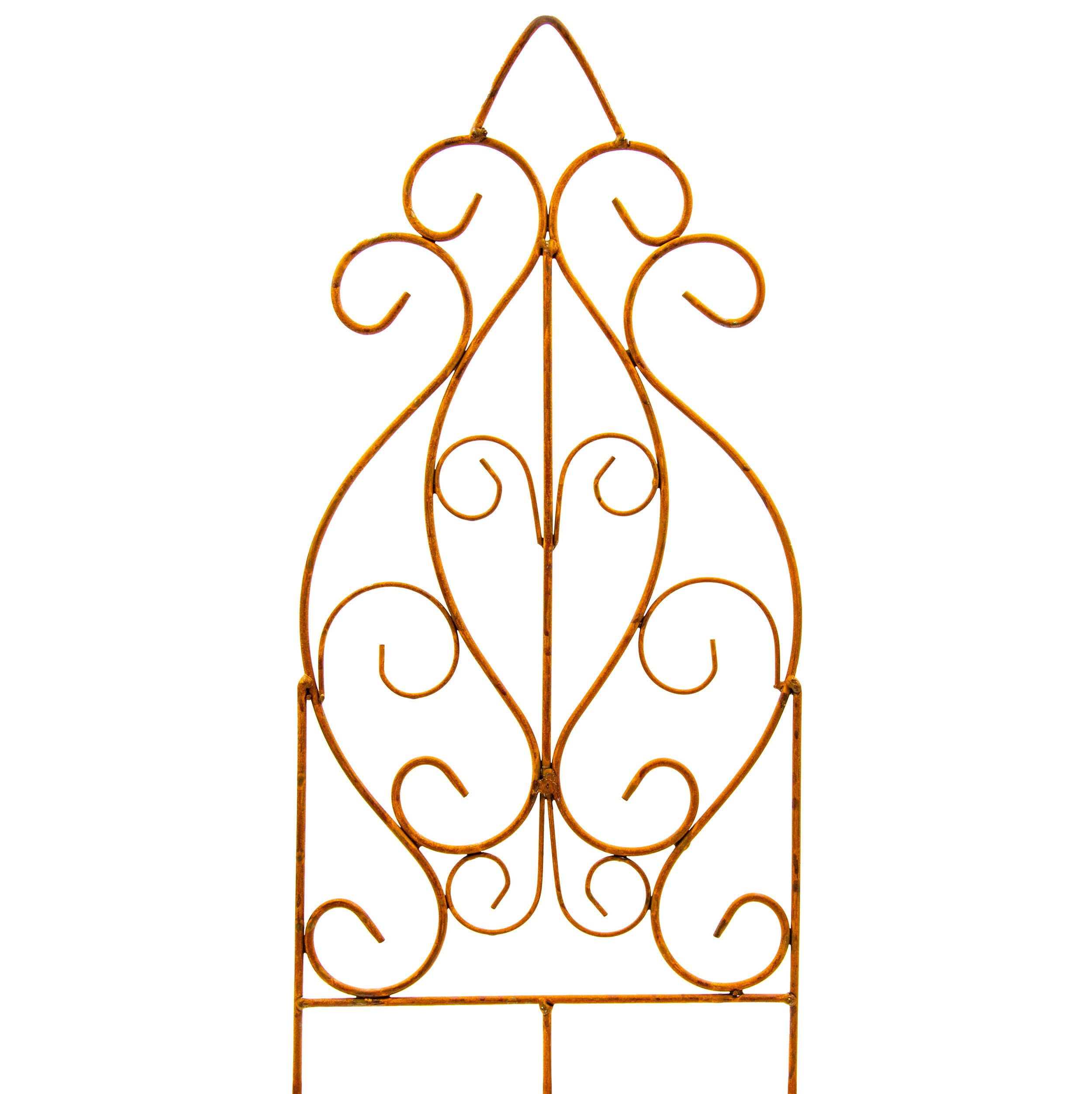 Décoration de jardin vintage avec treillis métallique durable et raffiné