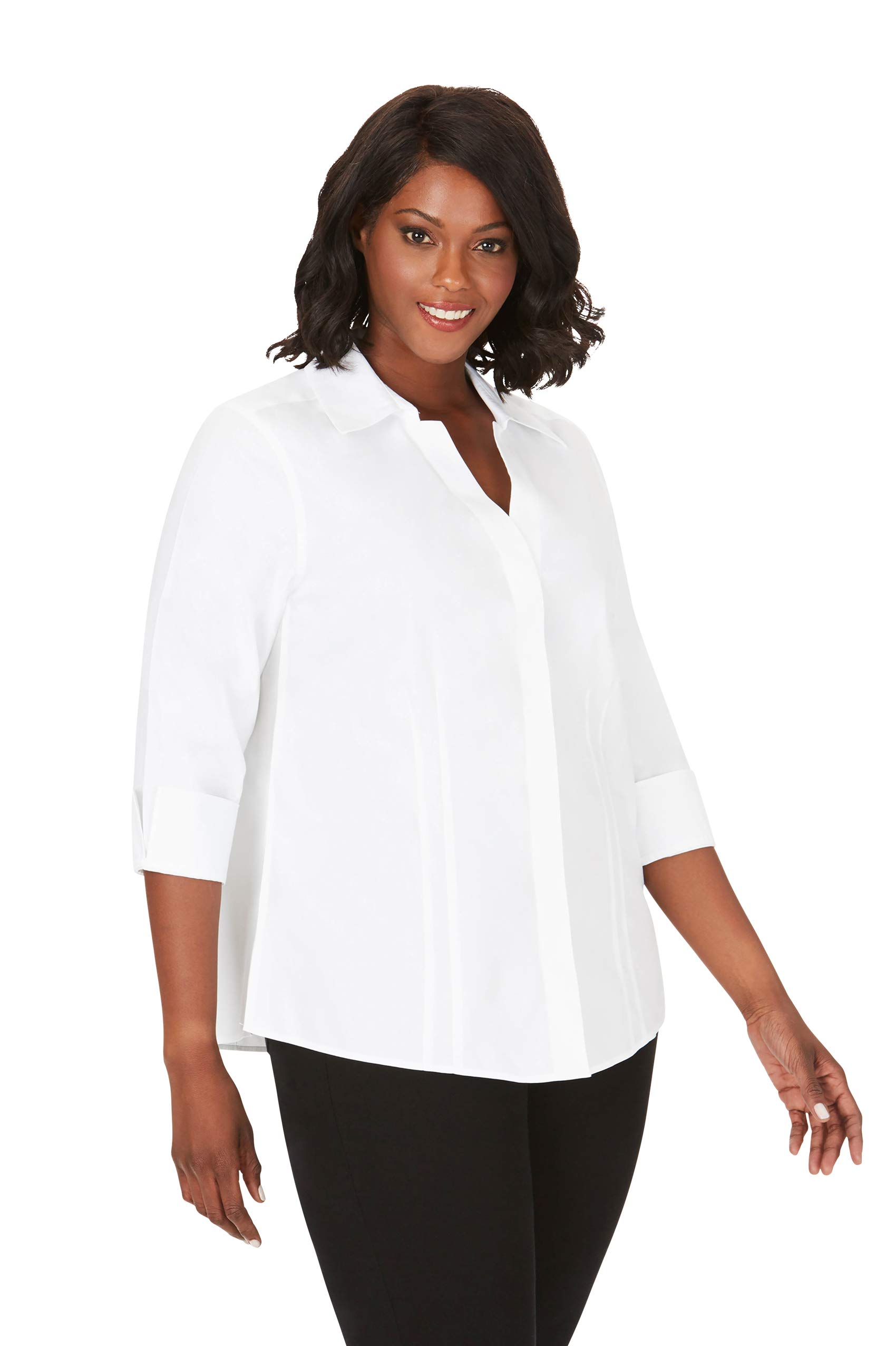 FoxcroftWomen's Button-Down Shirt