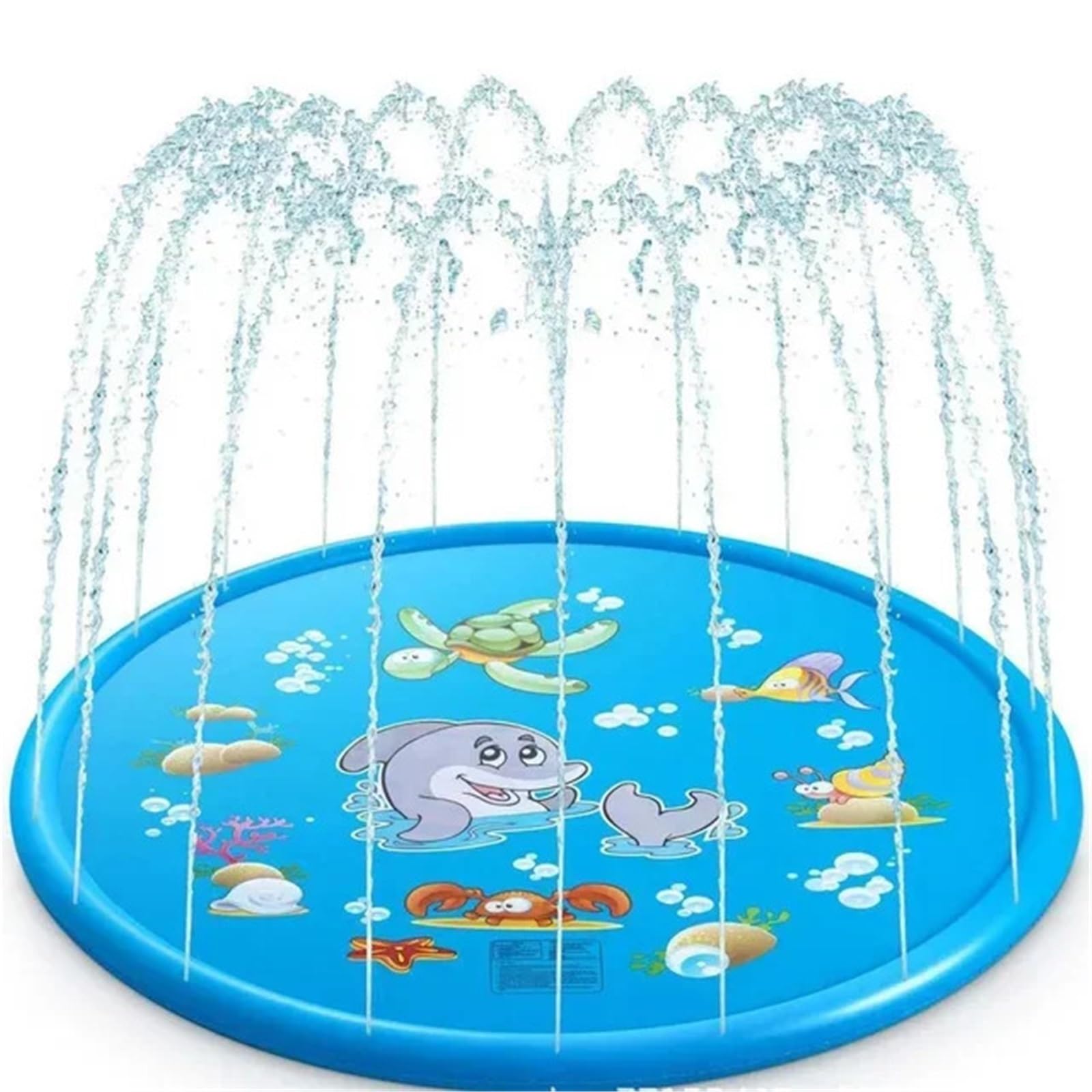 Shungong Inflatable Water Sprinkler Pad - 100/170cm Beach Spray Mat For Outdoor Fun And Lawn Swimming Pool Play(170cm)