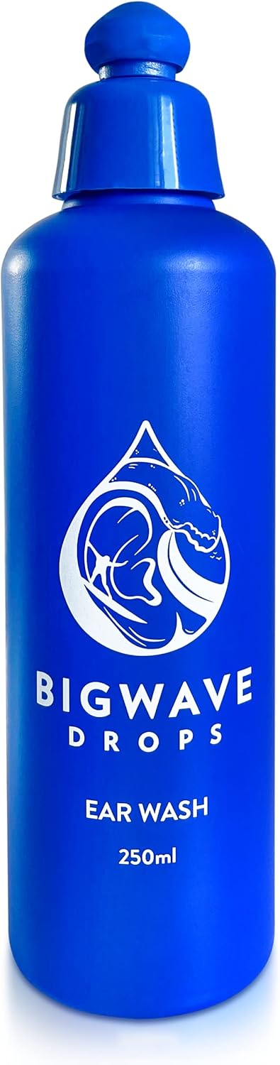 BigWave Drops Ear Wash - for People with Ear Wax Buildup, Trapped Water, Clogged Ear Wax, Swimmer’s Ear, and Ear Infections - Get Clean, Clear, Healthy Feeling Ears