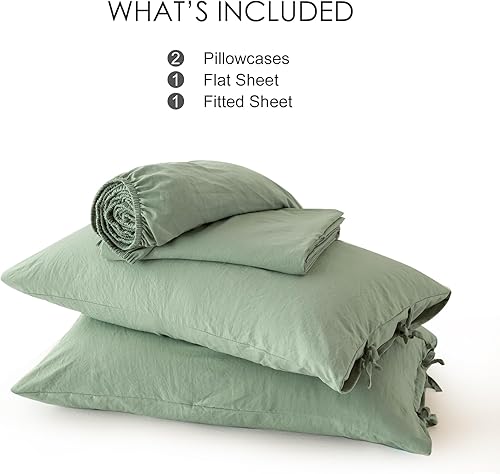 Miniatura 7 de COTTEBED Juego de sábanas bohemias de 4 piezas con bolsillo profundo de 16 pulgadas para uso en todas las estaciones, de poliéster lavado súper