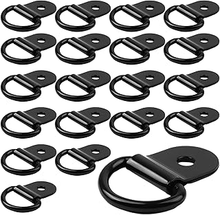 BIGTHREE 20 Pieces Stainless Steel D Ring Tie Down Anchors