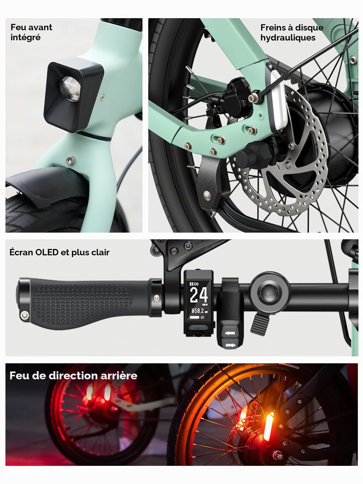 ENGWE Velo Electrique Homme-vélo électrique Batterie 36V 9.6Ah, P20 | jusqu'à 80 km, vélos électriques Moteur 250W Max 25km/h, Velo Electrique Pliable Pneus 20 * 1,95 Pouces,
