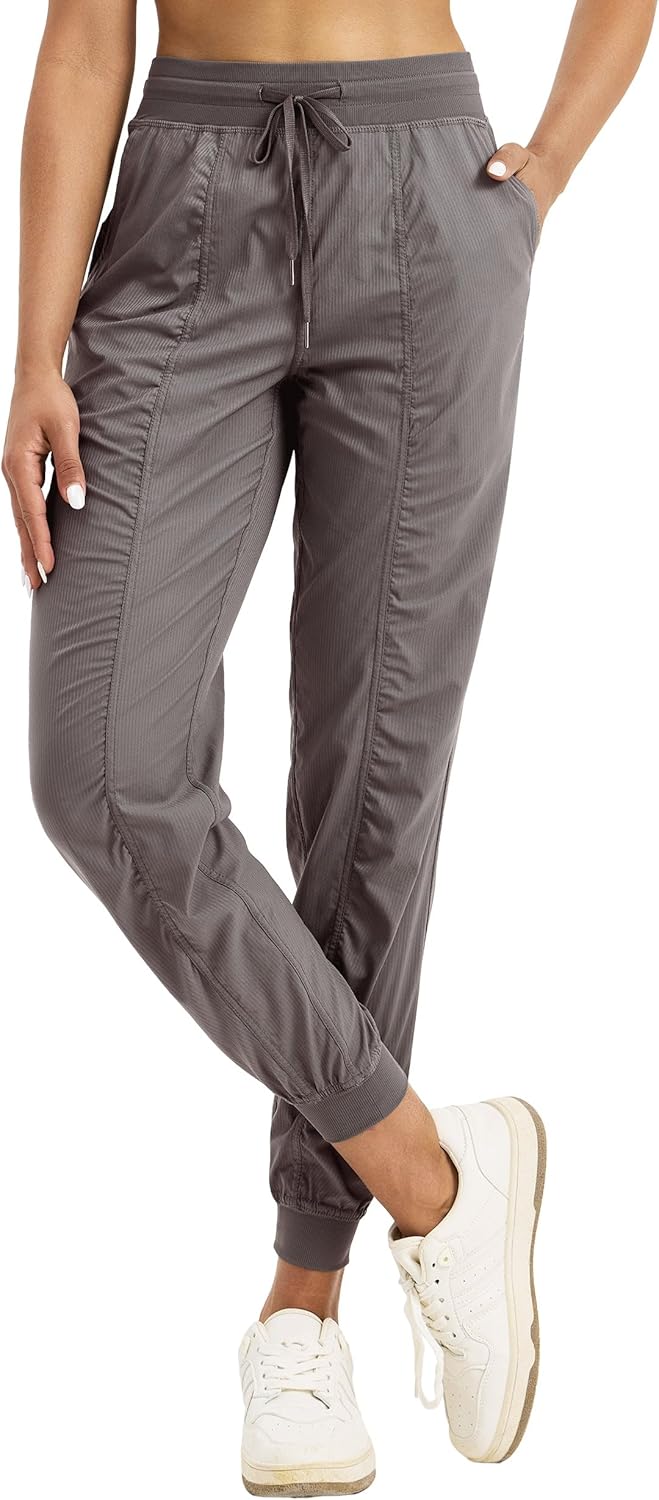 Willit Women's Workout Jogger Studio Track Athletic Pants Hiking Casual Pants with Pockets Lightweight