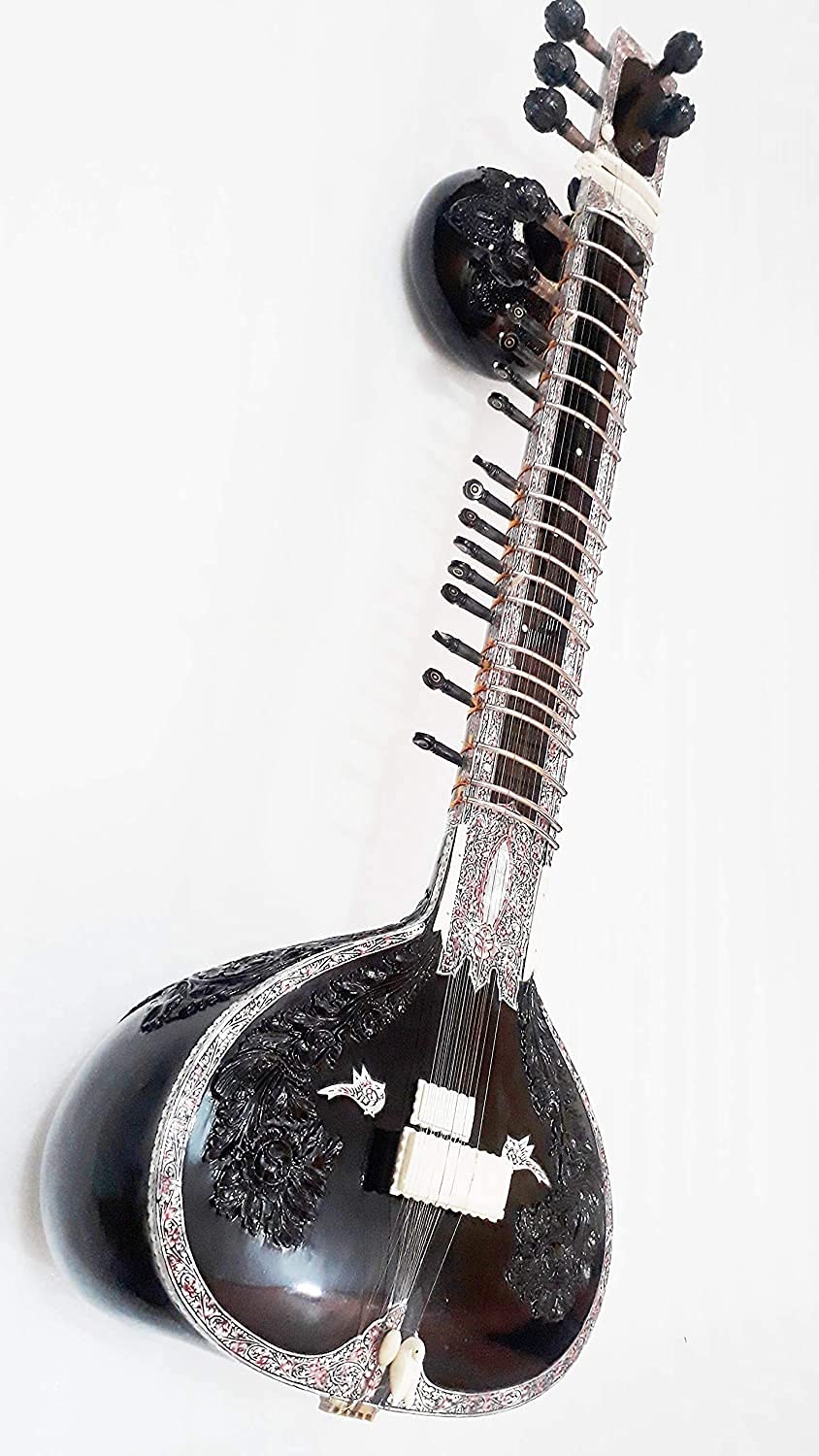 Professional Unique Art Work Double Tumba Hand Made Sitar with Special
