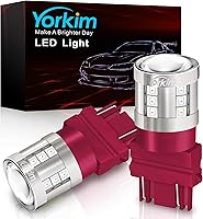 Vista 22 de Yorkim Bombilla LED ámbar 1156, alto brillo 300% súper brillante, luces direccionales LED BA15S P21W 7506 1003 1141 para luces intermitentes