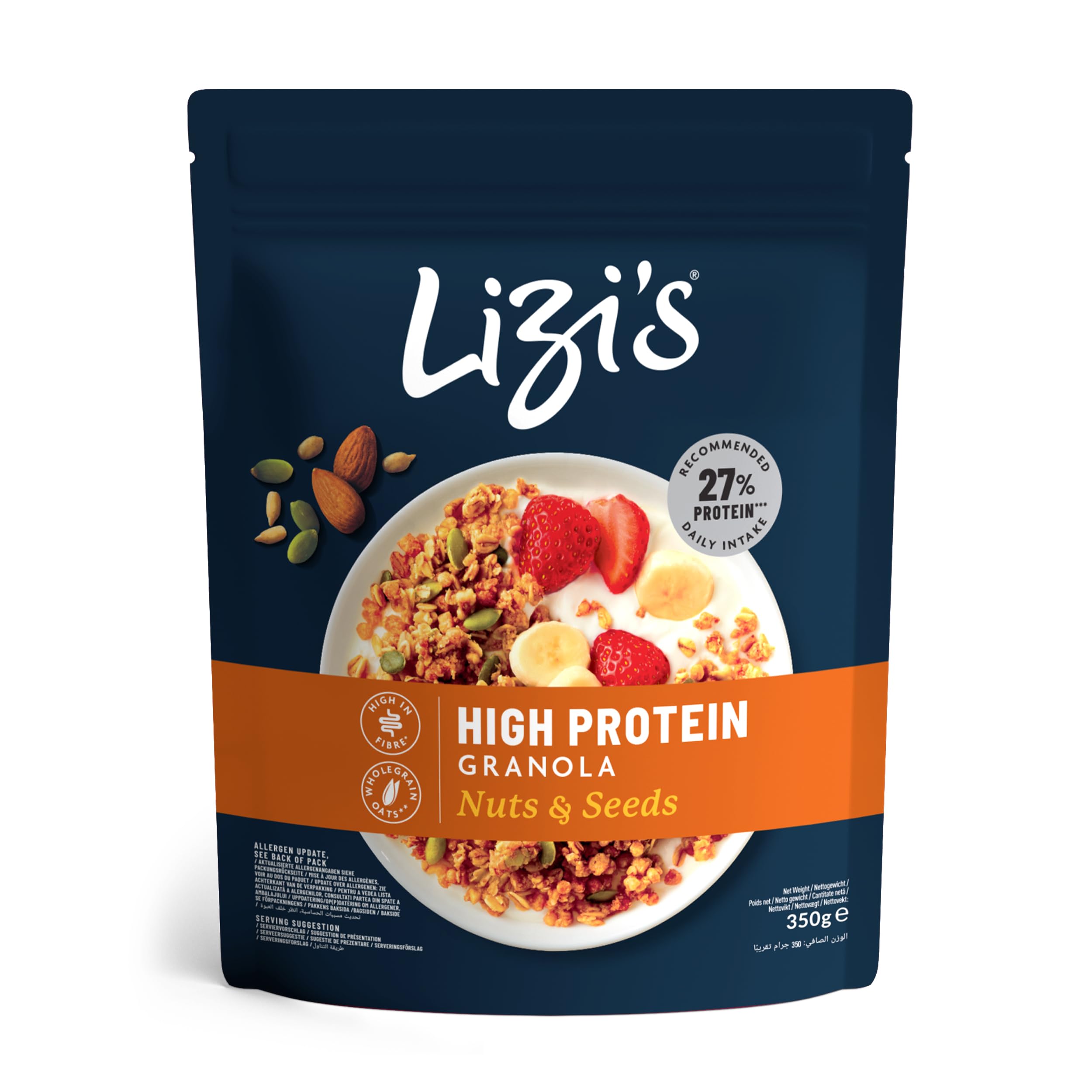 Lizi's High Protein Nuts and Seeds Granola, 350 g