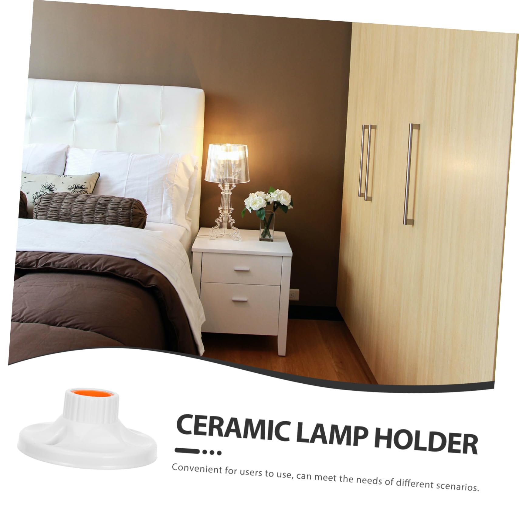 OSALADI Douille E27 pour Plafonnier, Support de Lampe en Bakélite 120 Mm, Haute, Lot de 24 Pièces, Accessoire de Réparation Électrique pour Éclairage Domestique