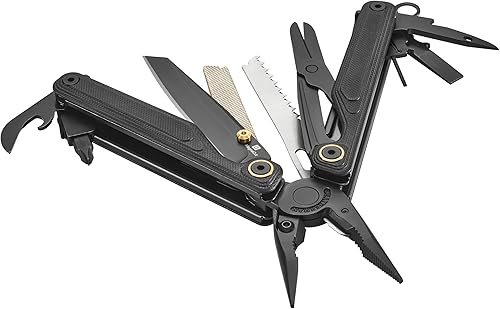 Miniatura 7 de LEATHERMAN, Wave Alpha - Multiherramienta 16 en 1 con hoja MagnaCut, asas G10 y tijeras de tamaño completo, obsidiana