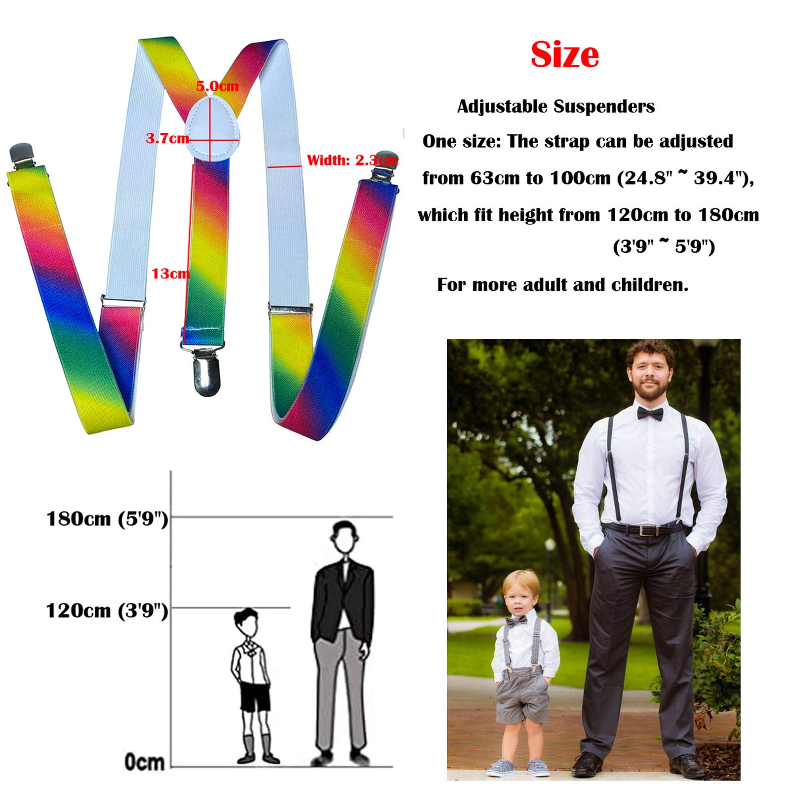 Juego de pajarita y tirantes elásticos ajustables en forma de Y preatados, accesorios para fiestas