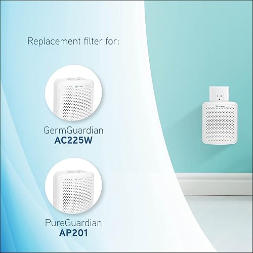 Miniatura 4 de GermGuardian Filter Q - Filtro purificador de aire de repuesto de alérgenos genuinos, paquete de 4 para purificador de aire modelos AP201 y AC225,