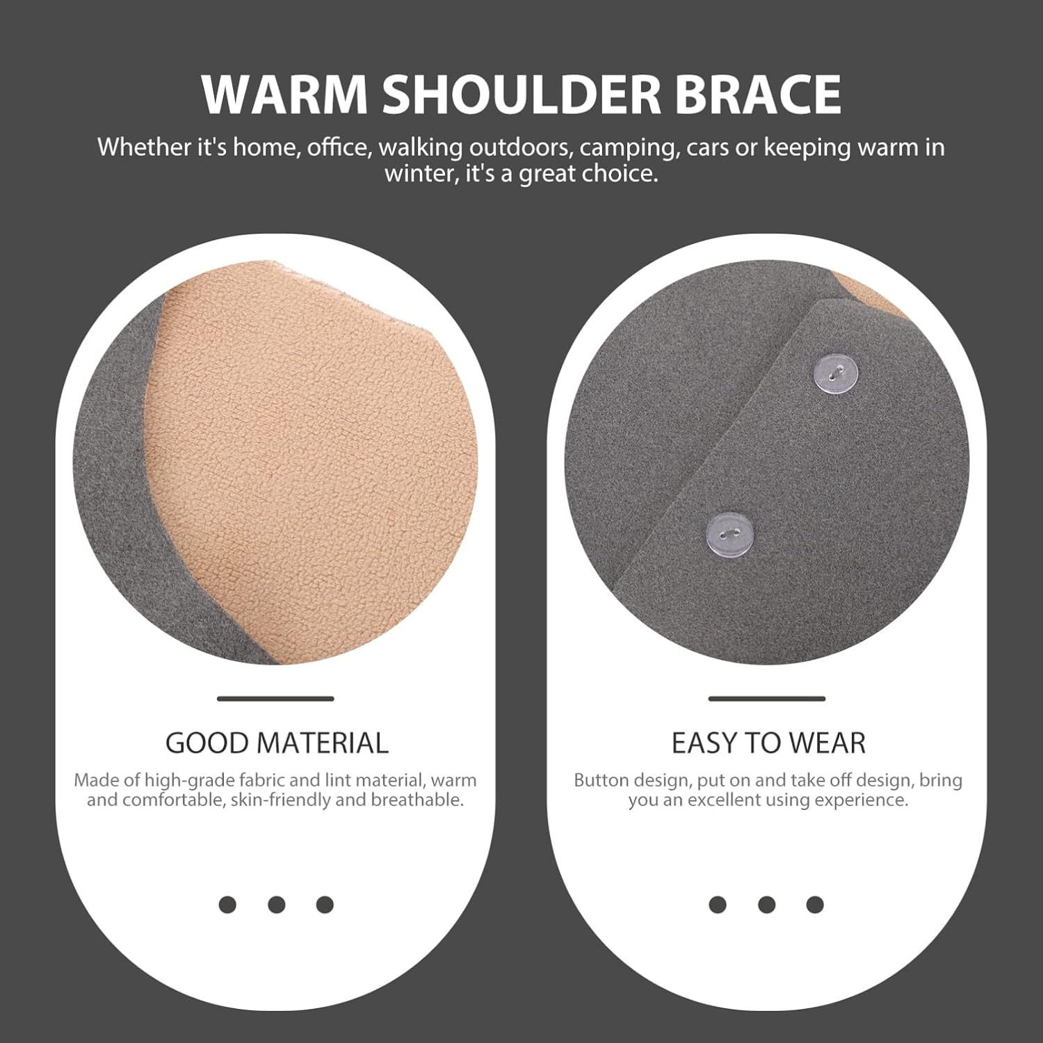 Warm Shoulder Vest Elderly Accessory Shoulder Strap Shoulder Supply Winter Elderly Shoulder Protector