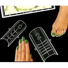 Straight Polygel Nail Forms for Toes, 150PCS Reusable Dual Forms for Poly Extension, Full Cover Molds for Acrylic Toenails Pedicure, Tonenails Builder Gel Forms DIY Nail Art at Home