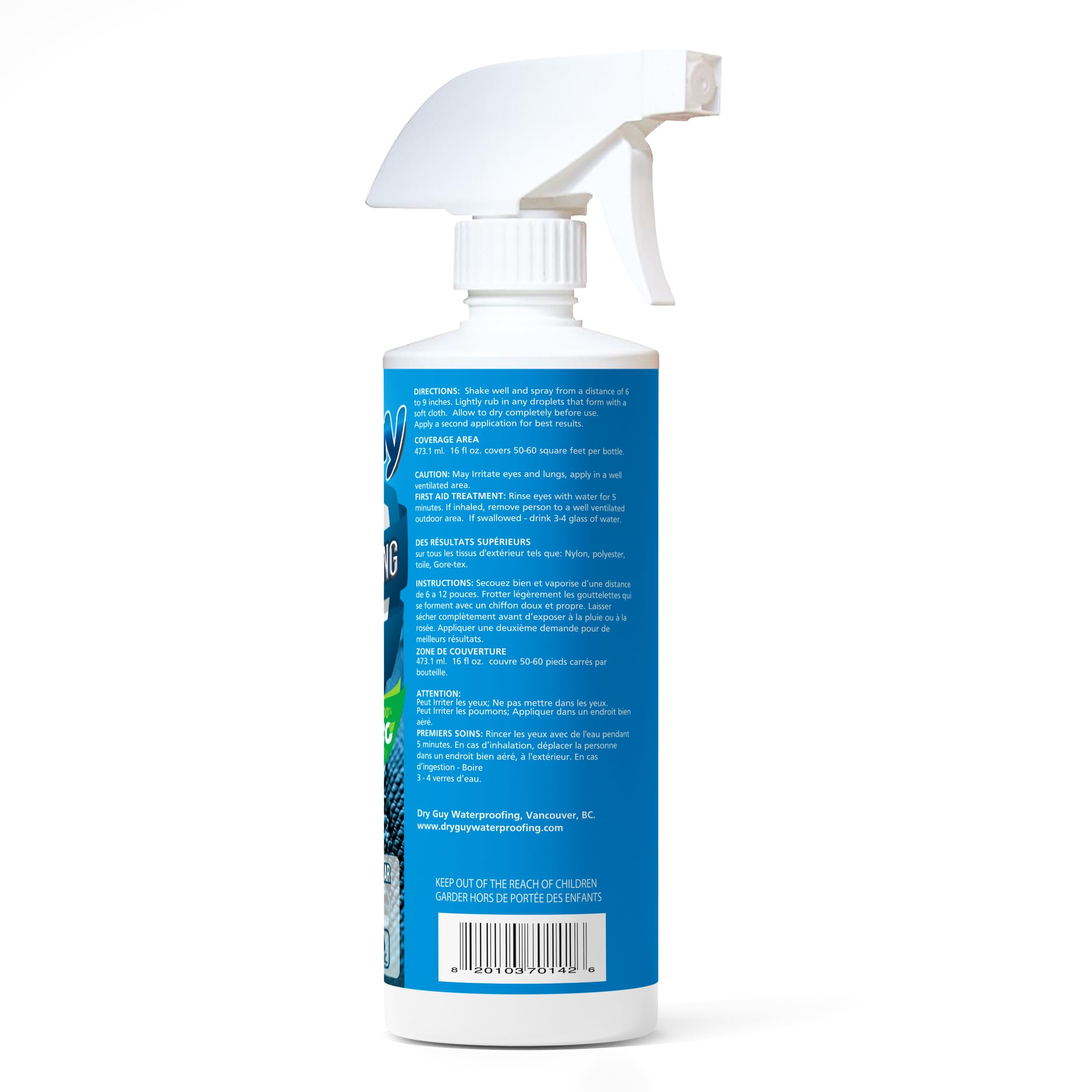 Aerosol impermeabilizante para telas y equipos de exterior