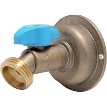 SharkBite 1/2 x 3/4 Inch MHT 45 Degree Hose Bibb, Quarter Turn, Push To Connect Brass Plumbing Fitting, PEX Pipe, Copper, CPVC, PE-RT, HDPE, 24630LF