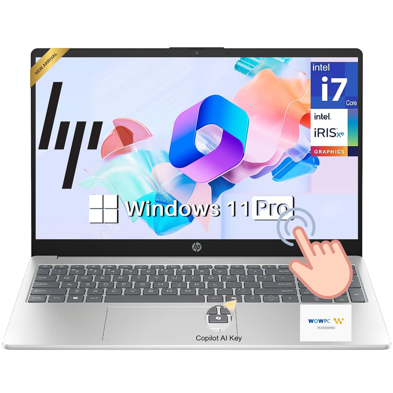 HP Pavilion 15.6" FHD Touchscreen Laptop • Intel Core i7-1355U (10-Core, up to 5.0 GHz) • 16GB RAM • 512GB SSD • Windows 11