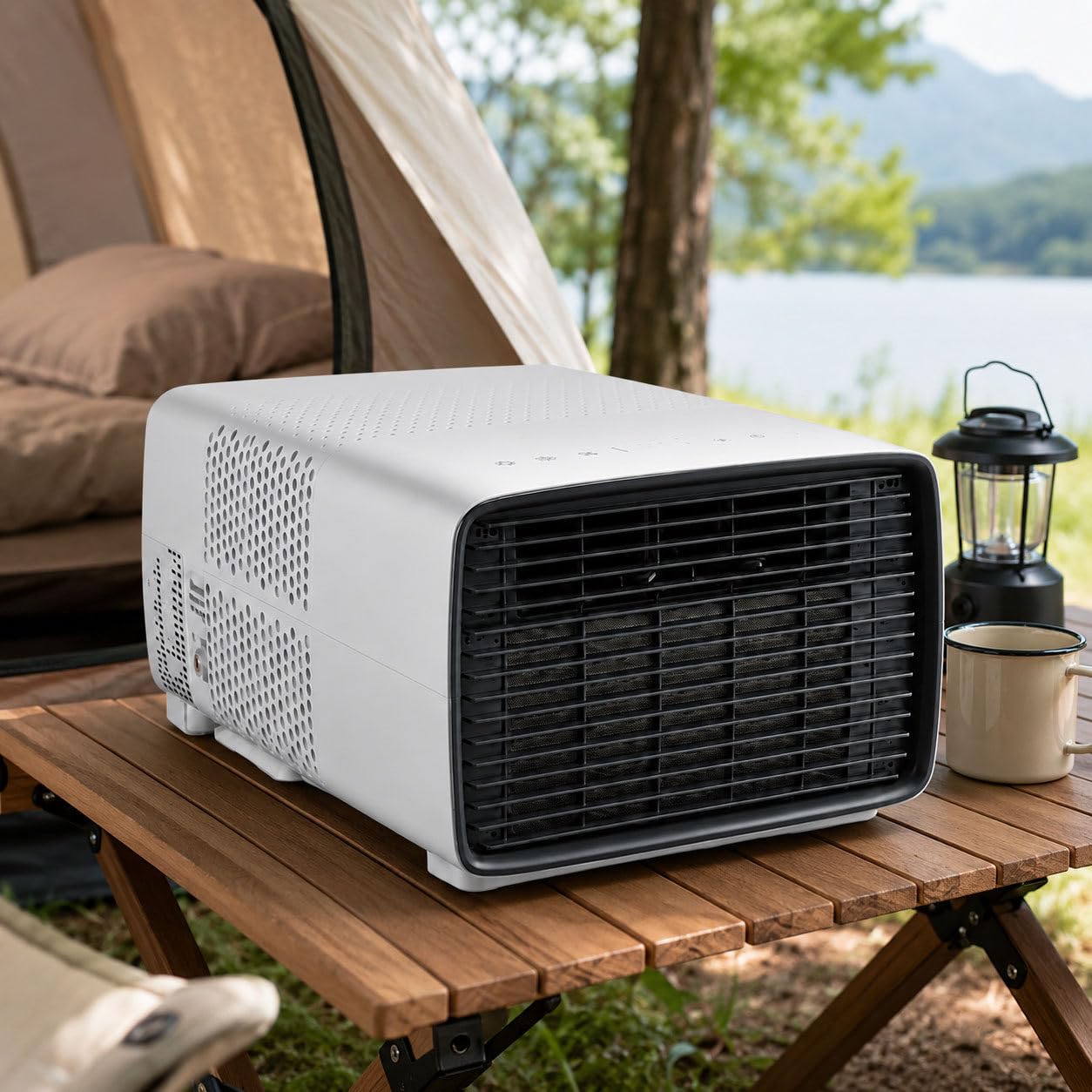 Portable AC for Camping Tent Air Conditioner Mini Compressor Cooler 3-in-1 Personal Cooling, Dehumidifier & Fan,2700 BTU, 280W Low Wattage,45dB Ultra Quiet with Remote,Easy-Setup for RV & Dorm
